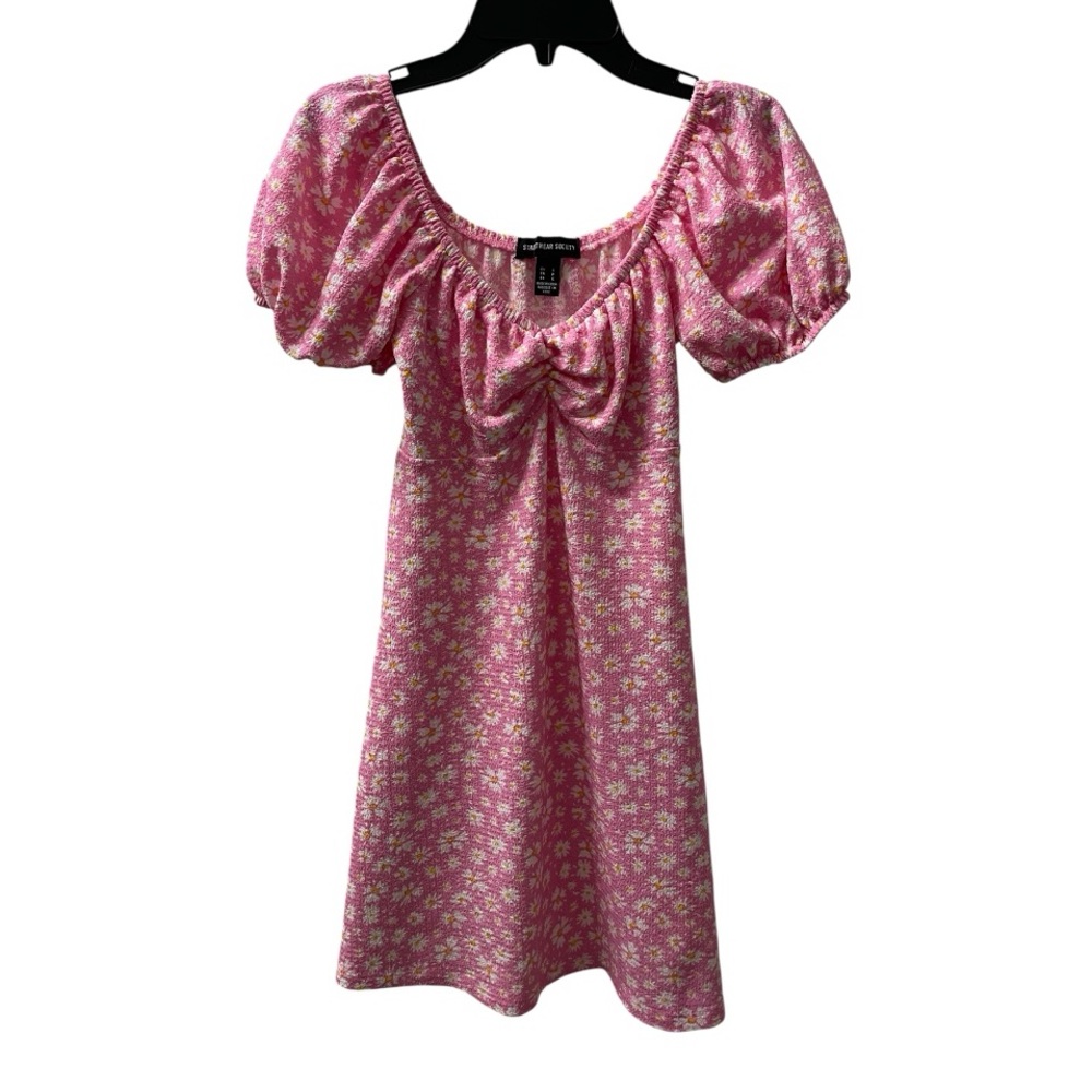 Streetwear Society Pink Floral Mini Dress